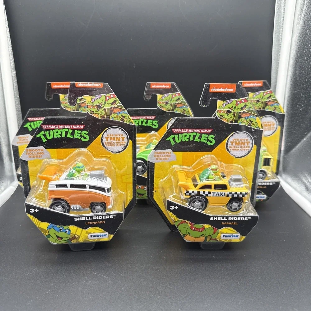 New TMNT Teenage Mutant Ninja Turtles Shell Riders Funrise Diecast Set 5 Cars